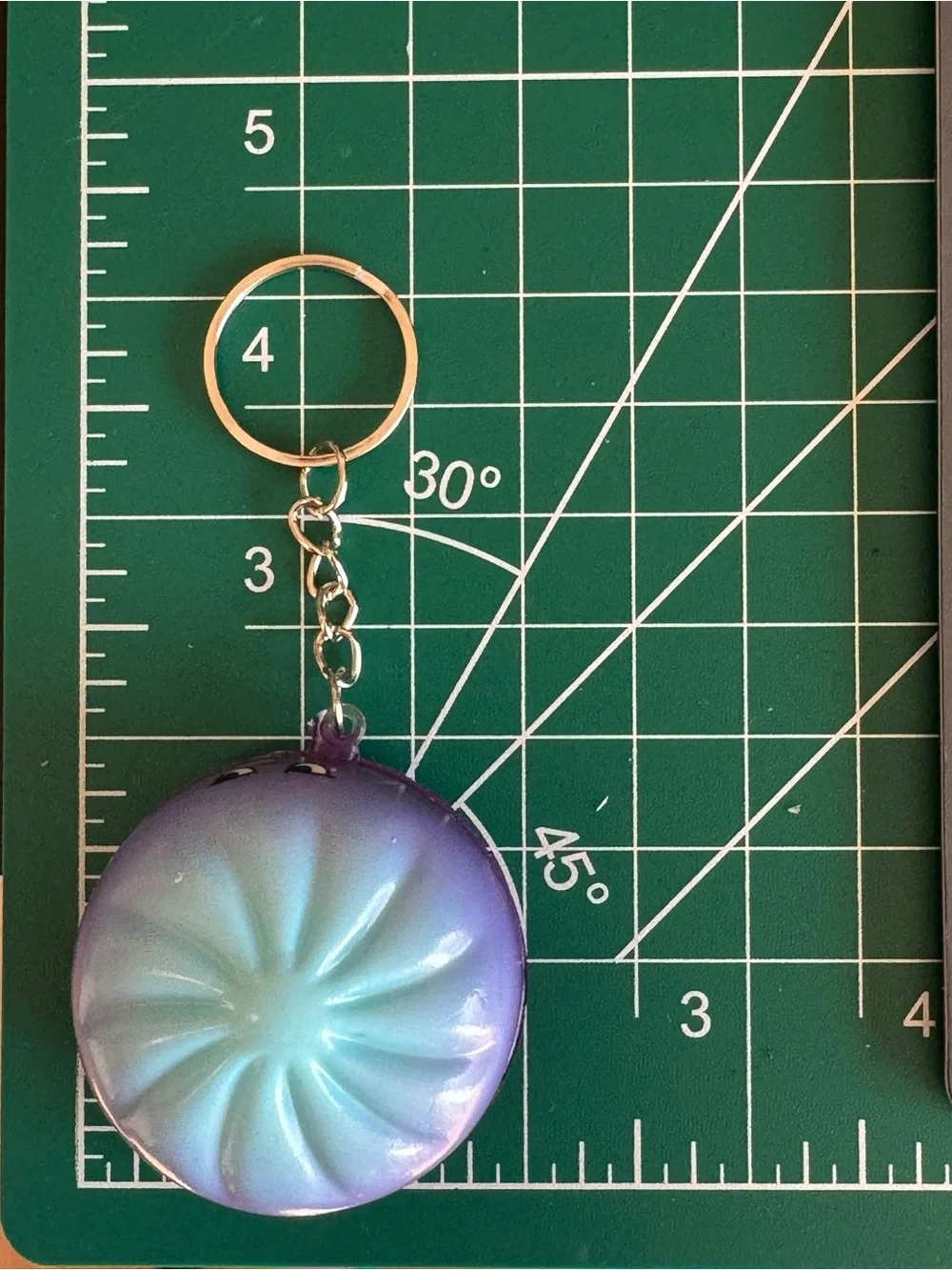 Brand New Cute Star-Eyed Orange Dumpling Squishy Bun Keychain Bag Charm